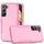 Per Samsung Galaxy S22 5G TPU + PC Cassa del telefono antiurto (rosa)
