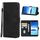 Cassa del telefono in pelle per Alcatel 7 (nero)