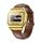 KW18 IP67 0.96 inch Leather Watchband Color Screen Smart Watch(Gold)
