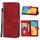 Cassa del telefono in pelle per Alcatel 3L 2021 / 1S 2021 / Vodafone Smart V12 (rosso) Cassa del telefono in pelle per Alcatel 3L 2021 / 1S 2021 / Vodafone Smart V12 (rosso)