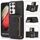 Per Samsung Galaxy S21 Custodia per cellulare Ultra Three-Piegatura con slot e portafoglio e supporto per carte (nero) Per Samsung Galaxy S21 Custodia per cellulare Ultra Three-Piegatura con slot e portafoglio e supporto per carte (nero)