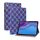Per Lenovo Tab M10 HD Gen 2 TB-X306X Custodia per tavoletta in pelle con tessere con supporto (blu) Per Lenovo Tab M10 HD Gen 2 TB-X306X Custodia per tavoletta in pelle con tessere con supporto (blu)