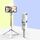 L03S Bluetooth Fill Light Tripod Integrato Selfie Stick (Bianco)