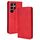 Per Samsung Galaxy S22 Ultra 5G Magnetic Fibbia retrò telaio in pelle custodia (rosso) Per Samsung Galaxy S22 Ultra 5G Magnetic Fibbia retrò telaio in pelle custodia (rosso)