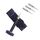 3 PCS Metallo regolabile in altezza Guarda la banda di collegamento Pin Remover (nero)