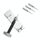 3 PCS Metal Regolabile in altezza Guarda la fascia per pin Link Remover (Argento) 3 PCS Metal Regolabile in altezza Guarda la fascia per pin Link Remover (Argento)