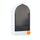 2 PCS Home Bathroom Bathroom Parete Scolare con coperchio (grigio bianco)