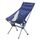 Sedia da spiaggia pieghevole portatile in lega di alluminio da campeggio all'aperto, colore: con tasca (grigio blu)