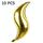 10 PCS a forma di S-Balloon a forma di S Borsa a palloncino di Balloon ondulato Balloon ondulato Balloon Balloon Balloon (Golden)