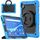 Per Lenovo M10 Plus X606F Silicone + PC porta tablet custodia per tablet (blu chiaro + nero)
