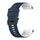 Per Garmin Instinct 22mm Silicone Mixing Color Watch Strap (Blu + Bianco)