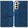 Per Samsung Galaxy S22 + 5G Cassa del telefono in pelle in rilievo geometrica (blu) Per Samsung Galaxy S22 + 5G Cassa del telefono in pelle in rilievo geometrica (blu)