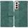 Per Samsung Galaxy S22 + 5G Cassa del telefono in pelle goffrata geometrica (verde) Per Samsung Galaxy S22 + 5G Cassa del telefono in pelle goffrata geometrica (verde)