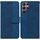 Per Samsung Galaxy S22 Ultra 5G Case Geometrica Geometrica in pelle con rilievo (blu) Per Samsung Galaxy S22 Ultra 5G Case Geometrica Geometrica in pelle con rilievo (blu)