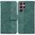 Per Samsung Galaxy S22 Ultra 5G Custodia in pelle geometrica geometrica (verde) Per Samsung Galaxy S22 Ultra 5G Custodia in pelle geometrica geometrica (verde)