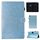 Per Galaxy Tab A 8.0 e S Pen (2019) Custodia in pelle con vibrazione orizzontale in polvere glitterata P200 con supporto e slot per schede (blu)