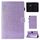 Per Galaxy Tab S5e T720 Custodia in pelle con flip orizzontale in polvere glitterata con supporto e slot per schede (viola)