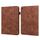 Per Lenovo Tab P11 2020 11 pollici TB-J606F / J606x fiore di pizzo fiore goffratura modello orizzontale flip custodia in pelle con supporto e schede slot e portafoglio e cornice fotografica (marrone)