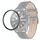 Per Samsung Galaxy Watch 3 41mm Smart watch wave texture ring anello (nero) Per Samsung Galaxy Watch 3 41mm Smart watch wave texture ring anello (nero)