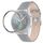 Per Samsung Galaxy Watch 3 45mm Smart watch wave texture cornice anello (argento) Per Samsung Galaxy Watch 3 45mm Smart watch wave texture cornice anello (argento)