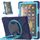 Custodia protettiva in silicone + PC con supporto e tracolla per Amazon Kindle Fire HD 10 2021 (blu navy + blu) Custodia protettiva in silicone + PC con supporto e tracolla per Amazon Kindle Fire HD 10 2021 (blu navy + blu)