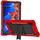 Per Samsung Galaxy Tab S8 / Galaxy Tab S7 Silicone + PC Cassa protettiva antiurto con supporto (rosso + nero) Per Samsung Galaxy Tab S8 / Galaxy Tab S7 Silicone + PC Cassa protettiva antiurto con supporto (rosso + nero)