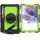 Per Samsung Galaxy Tab S7 FE 12.4 POLLICE 2021 SM-T730 / SM-T736B Silicone variopinto antiurto + custodia protettiva per PC con supporto e tracolla e cinturino a mano e slot a penna (Lime PC + nero) Per Samsung Galaxy Tab S7 FE 12.4 POLLICE 2021 SM-T730 / SM-T736B Silicone variopinto antiurto + custodia protettiva per PC con supporto e tracolla e cinturino a mano e slot a penna (Lime PC + nero)