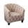 Copertura del divano stampata a semicerchio singolo all-inclusive elastico (cloud clear)