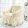 Four Seasons Universal Elastic Coverage Skirt Style Style Sofà Cover, Dimensioni: Single S 90-140cm (Wax Wax bianco) Four Seasons Universal Elastic Coverage Skirt Style Style Sofà Cover, Dimensioni: Single S 90-140cm (Wax Wax bianco)