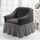 Four Seasons Universal Elastic Coverage Covege Skirt Style Cover Style Cover, Dimensioni: Single S 90-140cm (grigio medio grigio scuro) Four Seasons Universal Elastic Coverage Covege Skirt Style Cover Style Cover, Dimensioni: Single S 90-140cm (grigio medio grigio scuro)