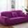 Four Seasons Solid Color Elastic Coverage Pieno Copertura antiscivolo Cover (Red Purple) Four Seasons Solid Color Elastic Coverage Pieno Copertura antiscivolo Cover (Red Purple)