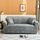 Copertura a doppio sedile Piena copertura elastica antiscivolo Cover (grigio)