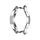 Per Samsung Galaxy Watch4 Classic 46mm Electroplating Hollow Half-Pack Case protettiva TPU (argento) Per Samsung Galaxy Watch4 Classic 46mm Electroplating Hollow Half-Pack Case protettiva TPU (argento)