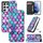 For Samsung Galaxy S21 Ultra 5G Colorful Magnetic Horizontal Flip PU Leather Case with Holder & Card Slot & Wallet(Purple Scales) For Samsung Galaxy S21 Ultra 5G Colorful Magnetic Horizontal Flip PU Leather Case with Holder & Card Slot & Wallet(Purple Scales)