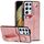 Per Samsung Galaxy S21 Ultra 5G Crazy Horse Texture antiurto TPU + custodia in pelle PU con slot per carte e supporto per cinturino da polso (oro rosa) Per Samsung Galaxy S21 Ultra 5G Crazy Horse Texture antiurto TPU + custodia in pelle PU con slot per carte e supporto per cinturino da polso (oro rosa)