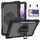 Per Samsung Galaxy Tab S7 FE T730 / T735 / TAB S7 + T970 / T975 360 gradi Rotazione a contrasto Colore antiurto antiurto + Cassa in silicone + PC con supporto e cinturino a presa e tracolla (nero) Per Samsung Galaxy Tab S7 FE T730 / T735 / TAB S7 + T970 / T975 360 gradi Rotazione a contrasto Colore antiurto antiurto + Cassa in silicone + PC con supporto e cinturino a presa e tracolla (nero)