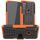 Per Alcatel 3L (2021) Trama di pneumatici TPU antiurto TPU + custodia protettiva PC con supporto (arancione) Per Alcatel 3L (2021) Trama di pneumatici TPU antiurto TPU + custodia protettiva PC con supporto (arancione)