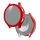 Per Samsung Galaxy Watch4 44mm PC smerigliato + custodia protettiva integrata in vetro temperato (rosso) Per Samsung Galaxy Watch4 44mm PC smerigliato + custodia protettiva integrata in vetro temperato (rosso)