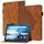 Per Lenovo Tab M10 TB-X505F / X605F Rhombus Pelle Sensazione della pelle orizzontale della tavoletta della tavoletta della tavoletta con le fessure della carta e supporto (marrone) Per Lenovo Tab M10 TB-X505F / X605F Rhombus Pelle Sensazione della pelle orizzontale della tavoletta della tavoletta della tavoletta con le fessure della carta e supporto (marrone)