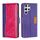 Per Samsung Galaxy S22 Ultra 5G trama retrò contrasto colore fibbia laterale orizzontale flip custodia in pelle con supporto e carte slot e portafoglio (viola + rosa rossa) Per Samsung Galaxy S22 Ultra 5G trama retrò contrasto colore fibbia laterale orizzontale flip custodia in pelle con supporto e carte slot e portafoglio (viola + rosa rossa)