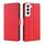 Per Samaung Galaxy S22 + 5G fibbia a tensione ultra-sottile PU + TPU Custodia in pelle flip orizzontale con supporto e slot per schede (rosso)