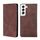 Per Samaung Galaxy S22 + 5G Pelle Sensazione della pelle MAGNETIC GRANDE GRANDE IN PELLE IN BIGLIZZATORE CON PORTA E SLOT DI CARTA (Brown scuro) Per Samaung Galaxy S22 + 5G Pelle Sensazione della pelle MAGNETIC GRANDE GRANDE IN PELLE IN BIGLIZZATORE CON PORTA E SLOT DI CARTA (Brown scuro)