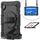 Per Lenovo Tab M10 HD TB-X306X Antifurto colorato in silicone + custodia protettiva per tablet protettiva con supporto e tracolla e cinturino a mano (nero) Per Lenovo Tab M10 HD TB-X306X Antifurto colorato in silicone + custodia protettiva per tablet protettiva con supporto e tracolla e cinturino a mano (nero)