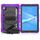 Per Lenovo TAB M10 HD TB-X306X Antifondo antiurto Silicone + PC Cassa del tablet protettiva con supporto e tracolla e cinturino a mano (viola) Per Lenovo TAB M10 HD TB-X306X Antifondo antiurto Silicone + PC Cassa del tablet protettiva con supporto e tracolla e cinturino a mano (viola)