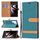 Per Samsung Galaxy S22 Ultra 5G Colour Colour Denim Texture Custodia in pelle con supporto e carte Slot & Portafoglio e cordino (verde) Per Samsung Galaxy S22 Ultra 5G Colour Colour Denim Texture Custodia in pelle con supporto e carte Slot & Portafoglio e cordino (verde)
