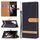 Per Samsung Galaxy S22 Ultra 5G Colour Color Colour Denim Texture Case in pelle con supporto e carte Slot & Portafoglio e cordino (nero) Per Samsung Galaxy S22 Ultra 5G Colour Color Colour Denim Texture Case in pelle con supporto e carte Slot & Portafoglio e cordino (nero)