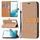 Per Samsung Galaxy S22 + 5G Colour Color Colour Denim Texture Case in pelle con supporto e carte Slot & Portafoglio e cordino (Brown) Per Samsung Galaxy S22 + 5G Colour Color Colour Denim Texture Case in pelle con supporto e carte Slot & Portafoglio e cordino (Brown)