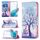 Per Samsung Galaxy S22 + 5G colorato modello disegno orizzontale flip custodia in pelle con supporto e carta slot e portafoglio (gufo) Per Samsung Galaxy S22 + 5G colorato modello disegno orizzontale flip custodia in pelle con supporto e carta slot e portafoglio (gufo)