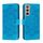Per Samsung Galaxy S22 5G Sun Mandala Embossing Pattern Case in pelle con supporto e carte Slot & Portafoglio e cordino (blu) Per Samsung Galaxy S22 5G Sun Mandala Embossing Pattern Case in pelle con supporto e carte Slot & Portafoglio e cordino (blu)