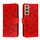 Per Samsung Galaxy S22 + 5G Sun Mandala Embossing Pattern Custodia in pelle con supporto e carte Slot & Portafoglio e cordino (rosso) Per Samsung Galaxy S22 + 5G Sun Mandala Embossing Pattern Custodia in pelle con supporto e carte Slot & Portafoglio e cordino (rosso)